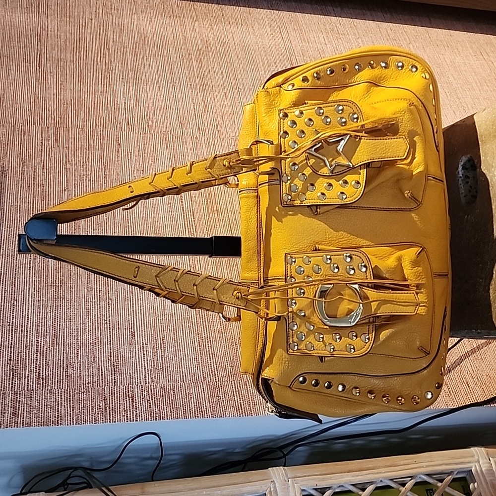 Leather satchel bag